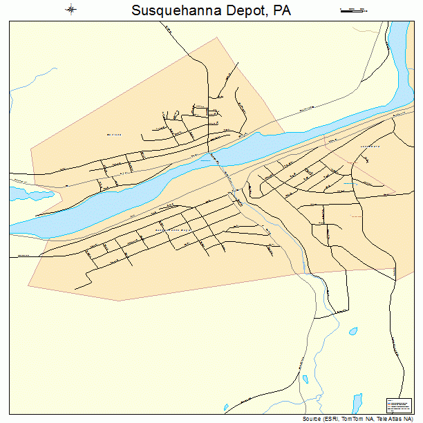 Susquehanna Depot, PA street map