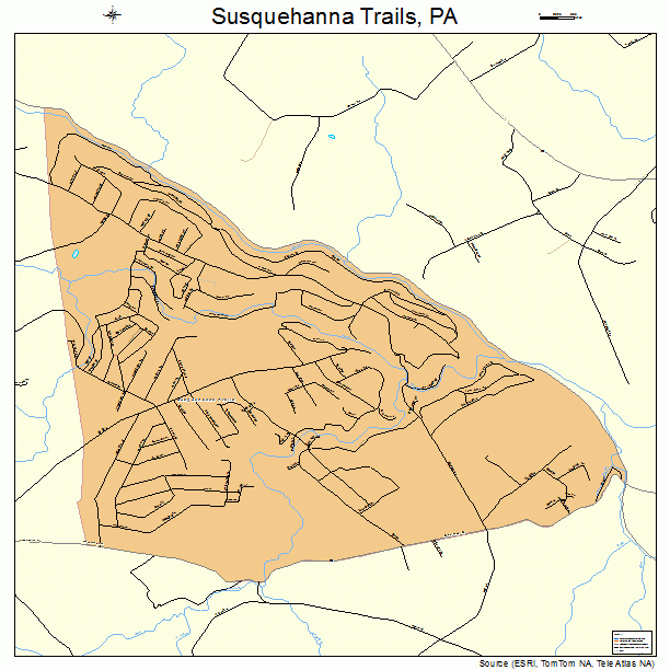 Susquehanna Trails, PA street map