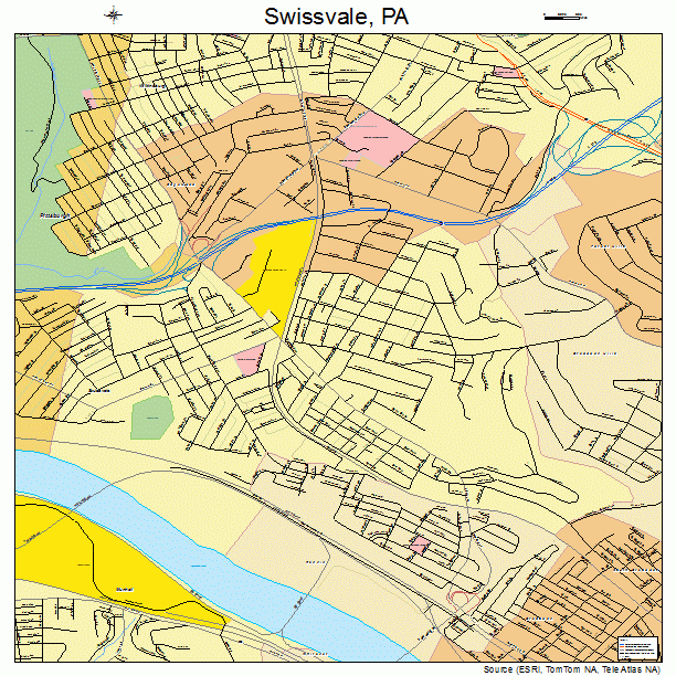 Swissvale, PA street map