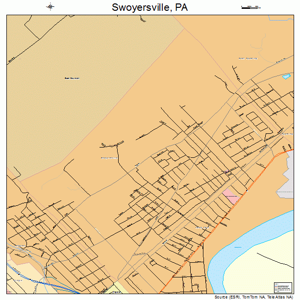 Swoyersville, PA street map