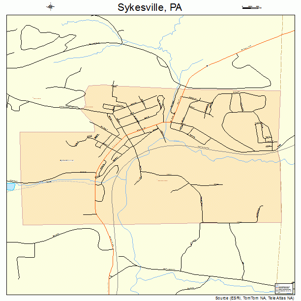 Sykesville, PA street map