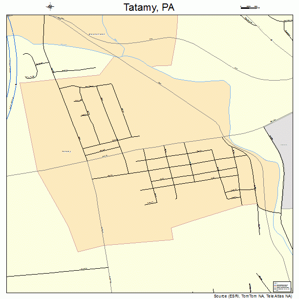 Tatamy, PA street map