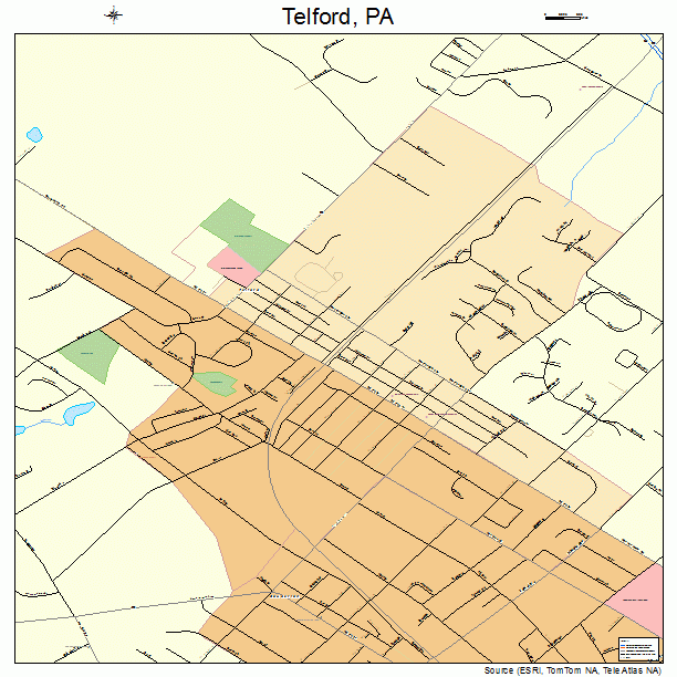 Telford, PA street map