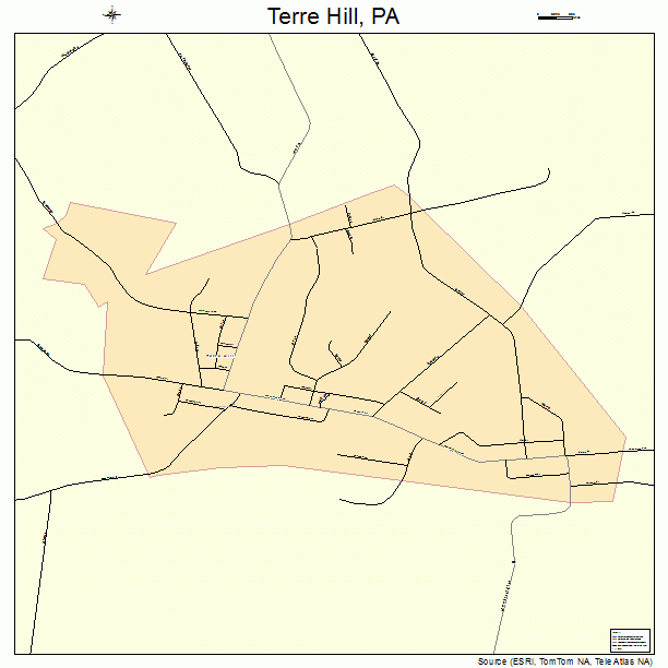Terre Hill, PA street map