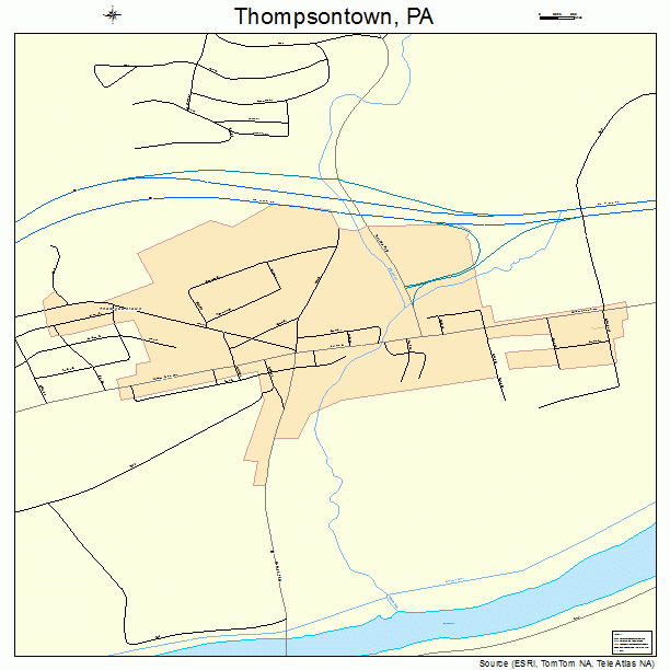 Thompsontown, PA street map