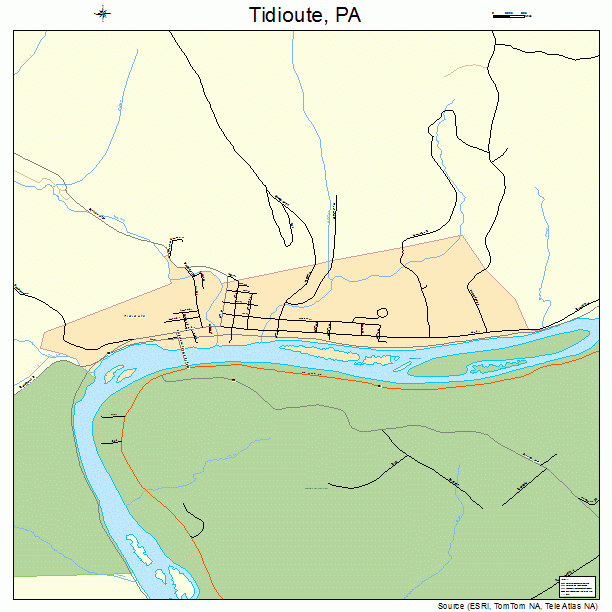 Tidioute, PA street map