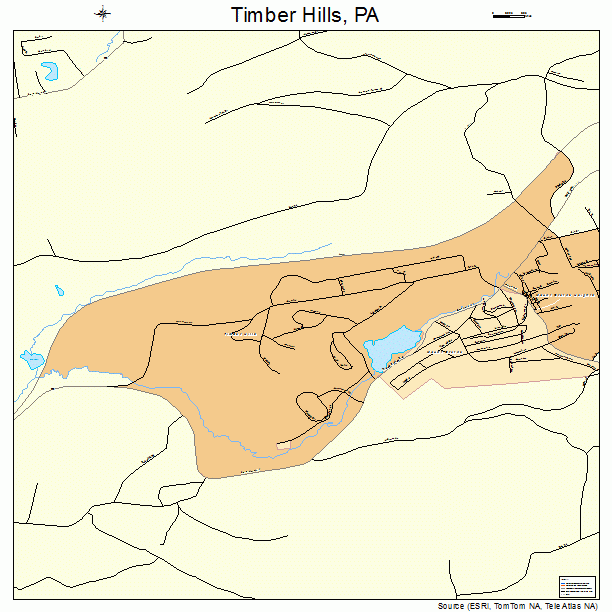 Timber Hills, PA street map