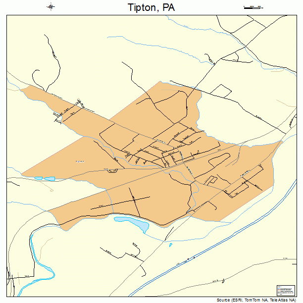 Tipton, PA street map