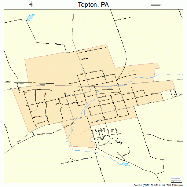 Topton, PA street map