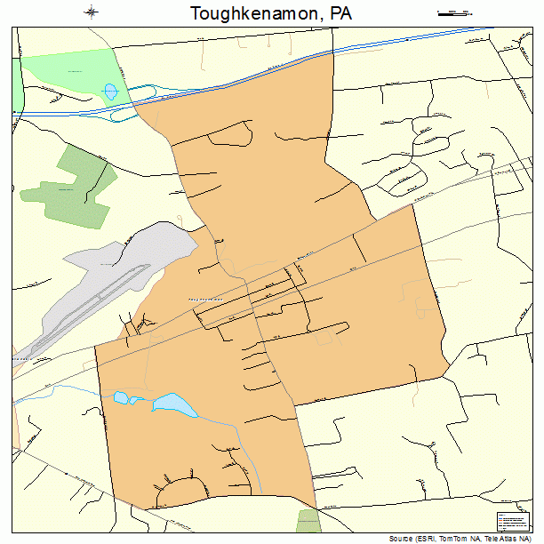 Toughkenamon, PA street map