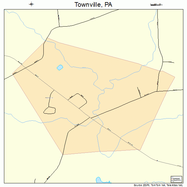 Townville, PA street map