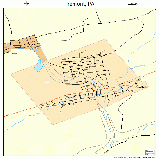 Tremont, PA street map