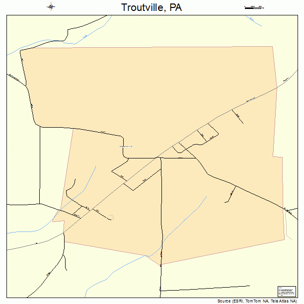 Troutville, PA street map