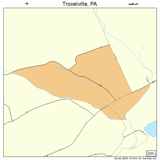 Troxelville, PA street map