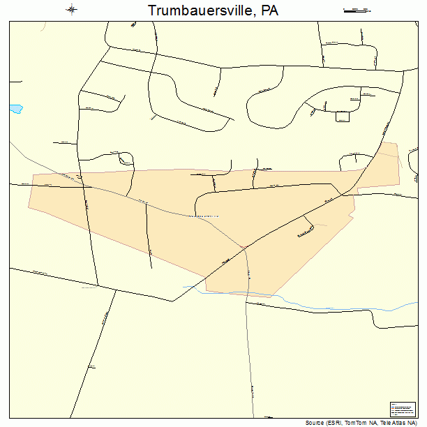 Trumbauersville, PA street map