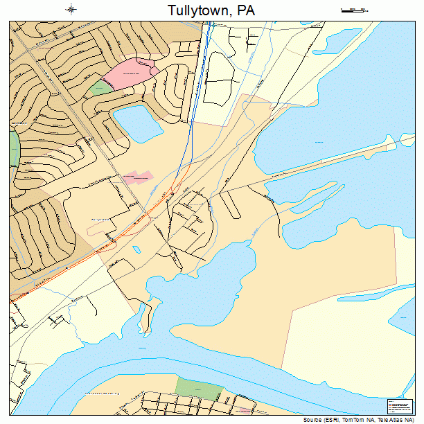 Tullytown, PA street map