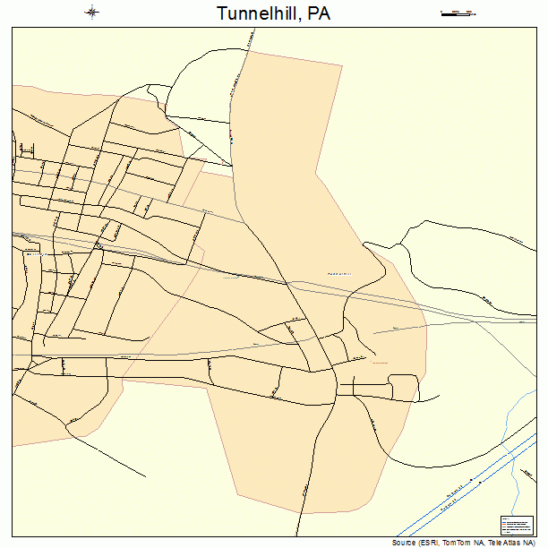 Tunnelhill, PA street map
