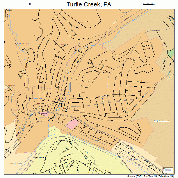 Turtle Creek, PA street map