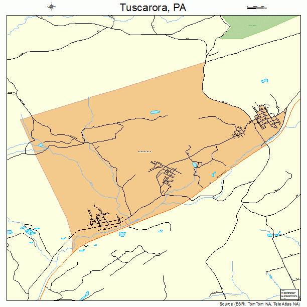 Tuscarora, PA street map