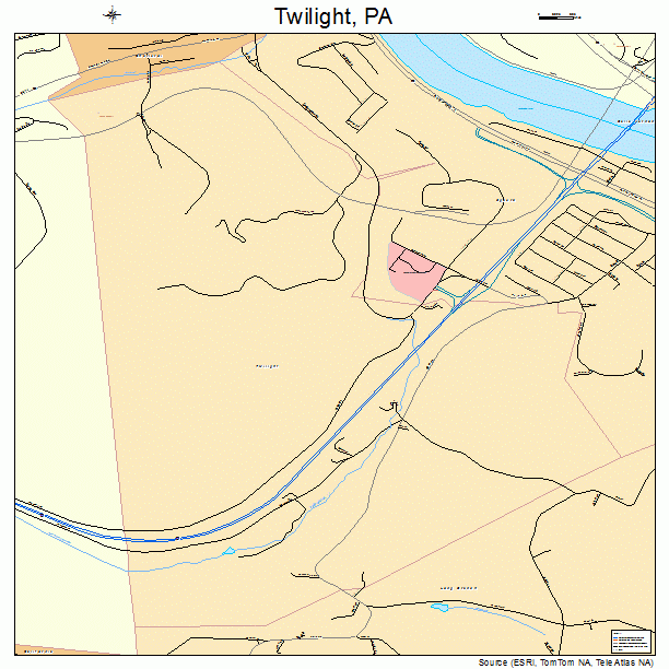 Twilight, PA street map