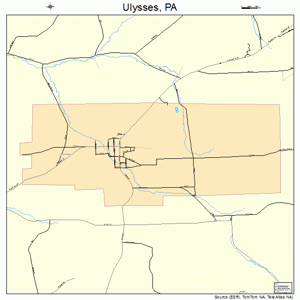 Ulysses, PA street map