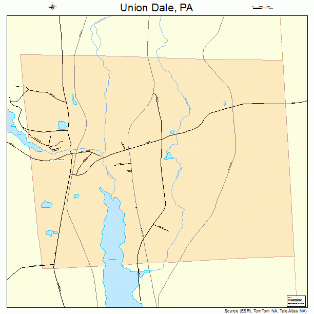 Union Dale, PA street map