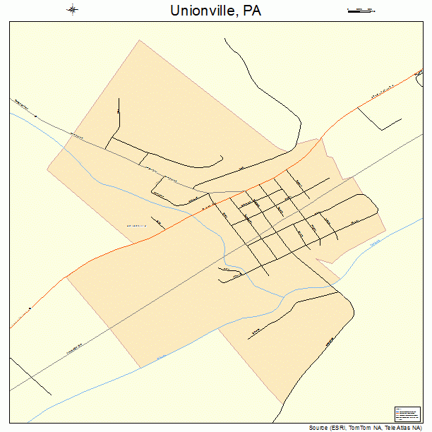 Unionville, PA street map
