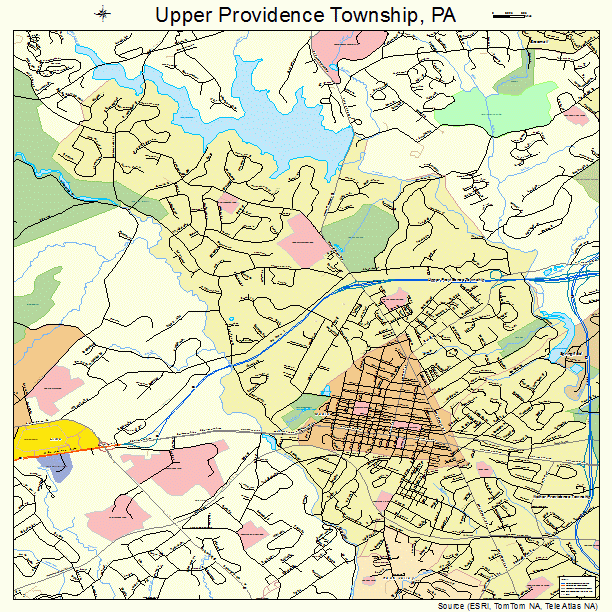 Upper Providence Township, PA street map