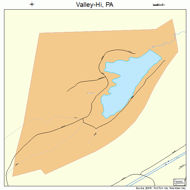 Valley-Hi, PA street map