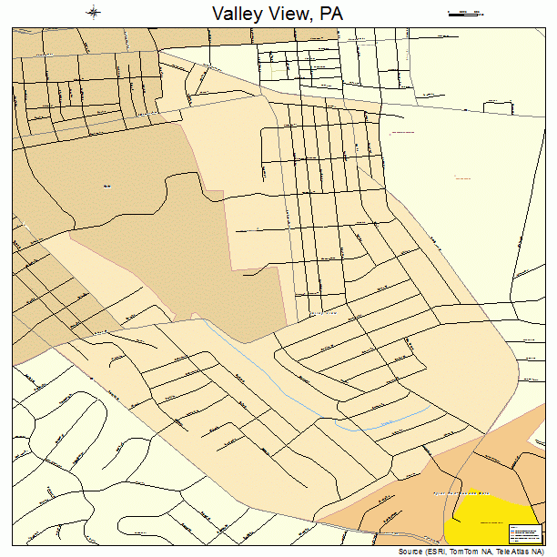 Valley View, PA street map