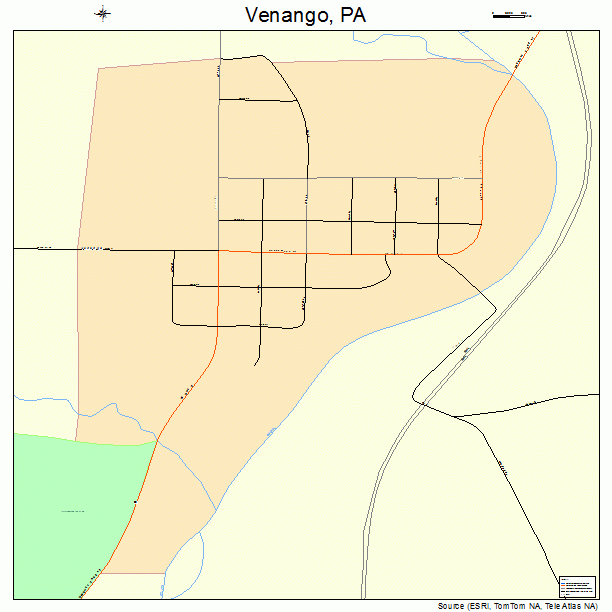 Venango, PA street map