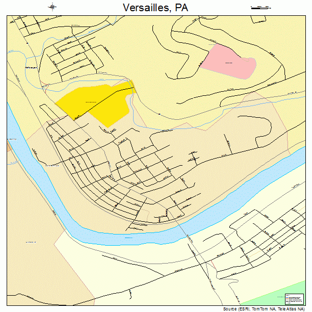 Versailles, PA street map