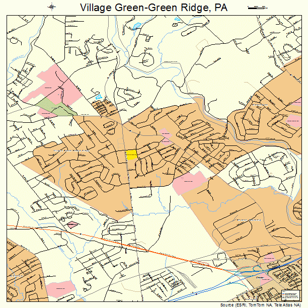 Village Green-Green Ridge, PA street map