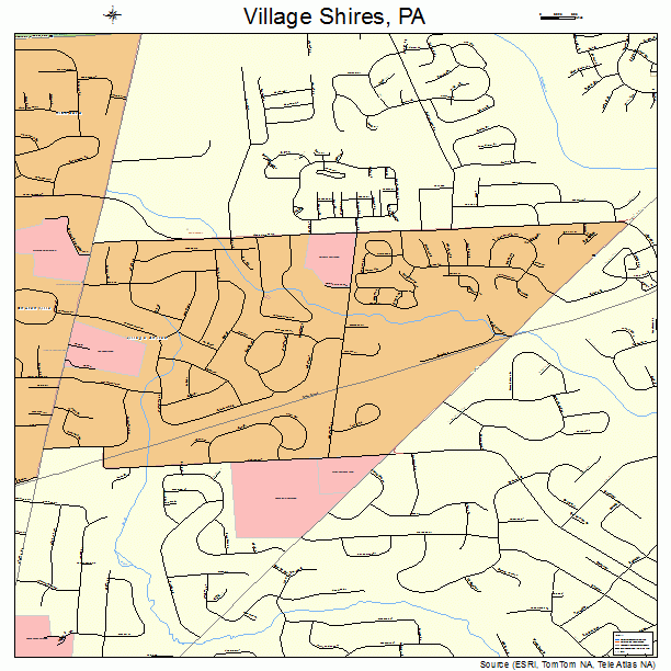 Village Shires, PA street map