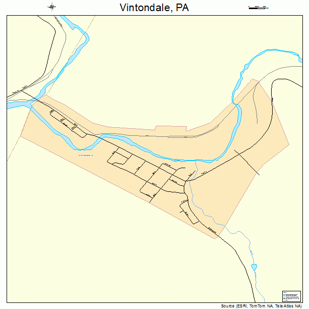 Vintondale, PA street map