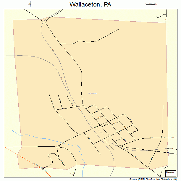 Wallaceton, PA street map