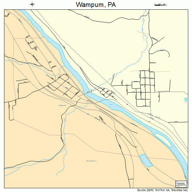 Wampum, PA street map