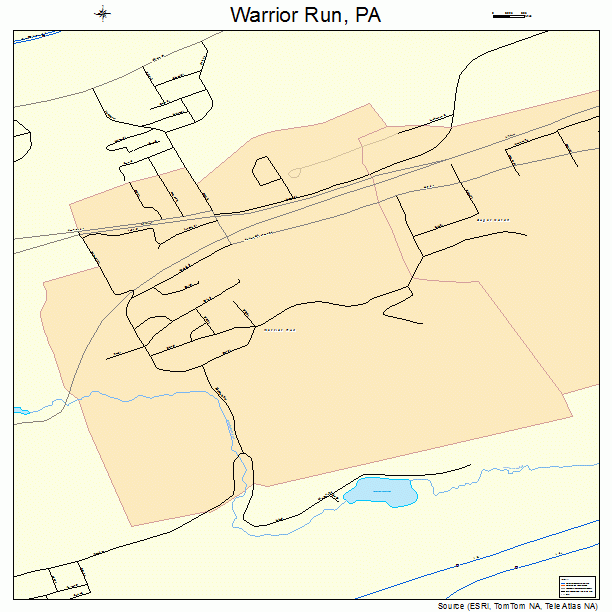 Warrior Run, PA street map