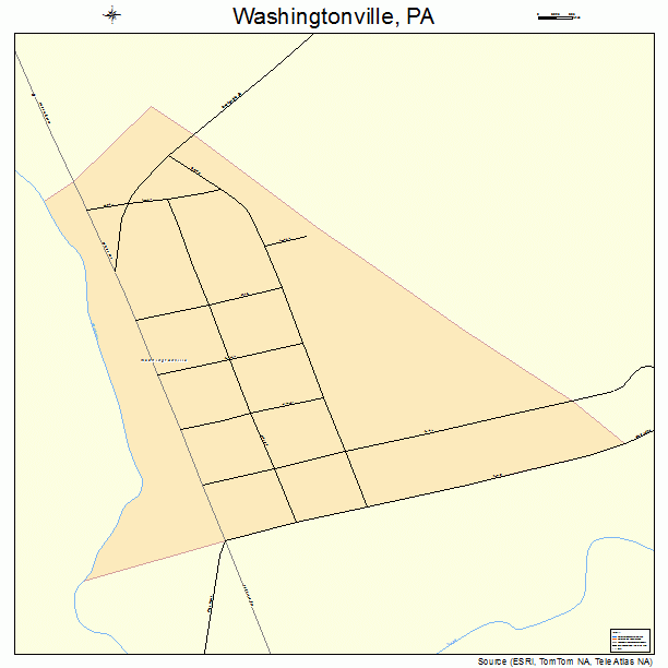 Washingtonville, PA street map