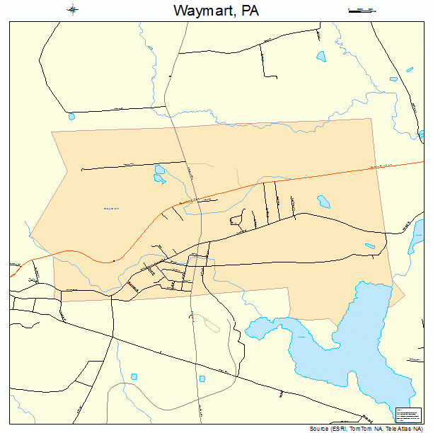 Waymart, PA street map