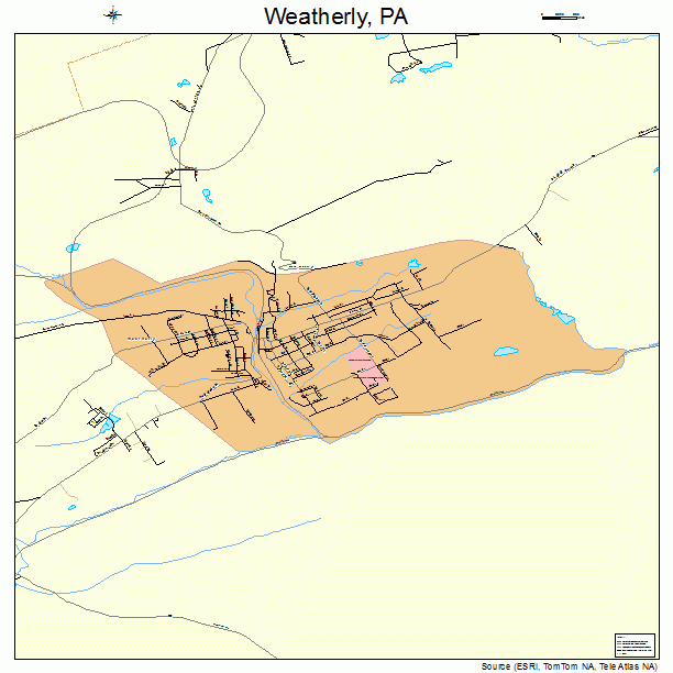 Weatherly, PA street map