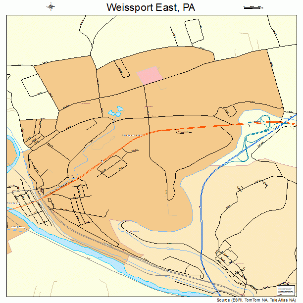 Weissport East, PA street map