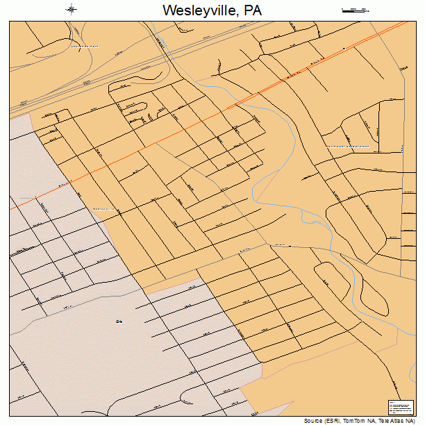 Wesleyville, PA street map