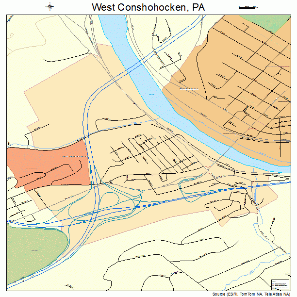 West Conshohocken, PA street map