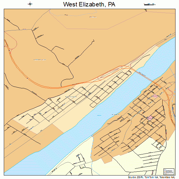 West Elizabeth, PA street map