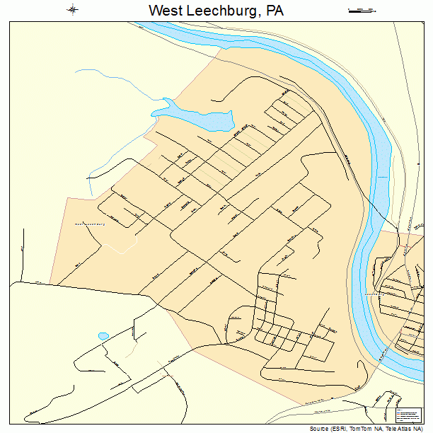 West Leechburg, PA street map