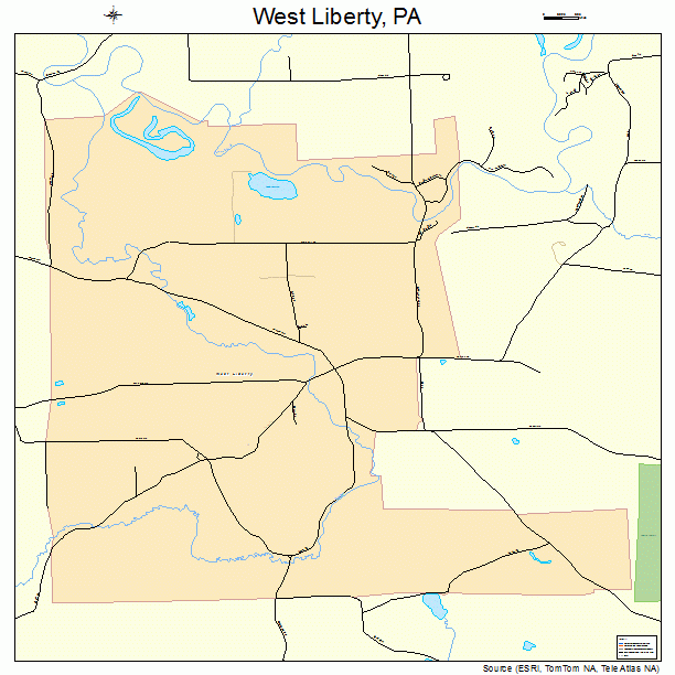 West Liberty, PA street map