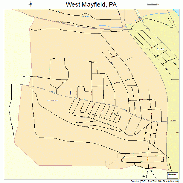 West Mayfield, PA street map