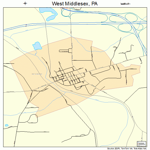 West Middlesex, PA street map