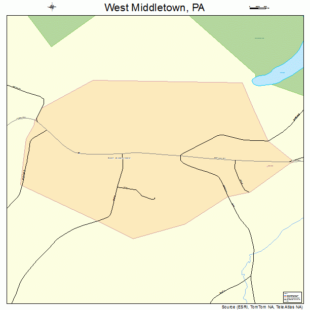 West Middletown, PA street map